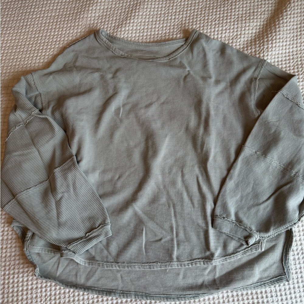 Free People Ribbed Crewneck